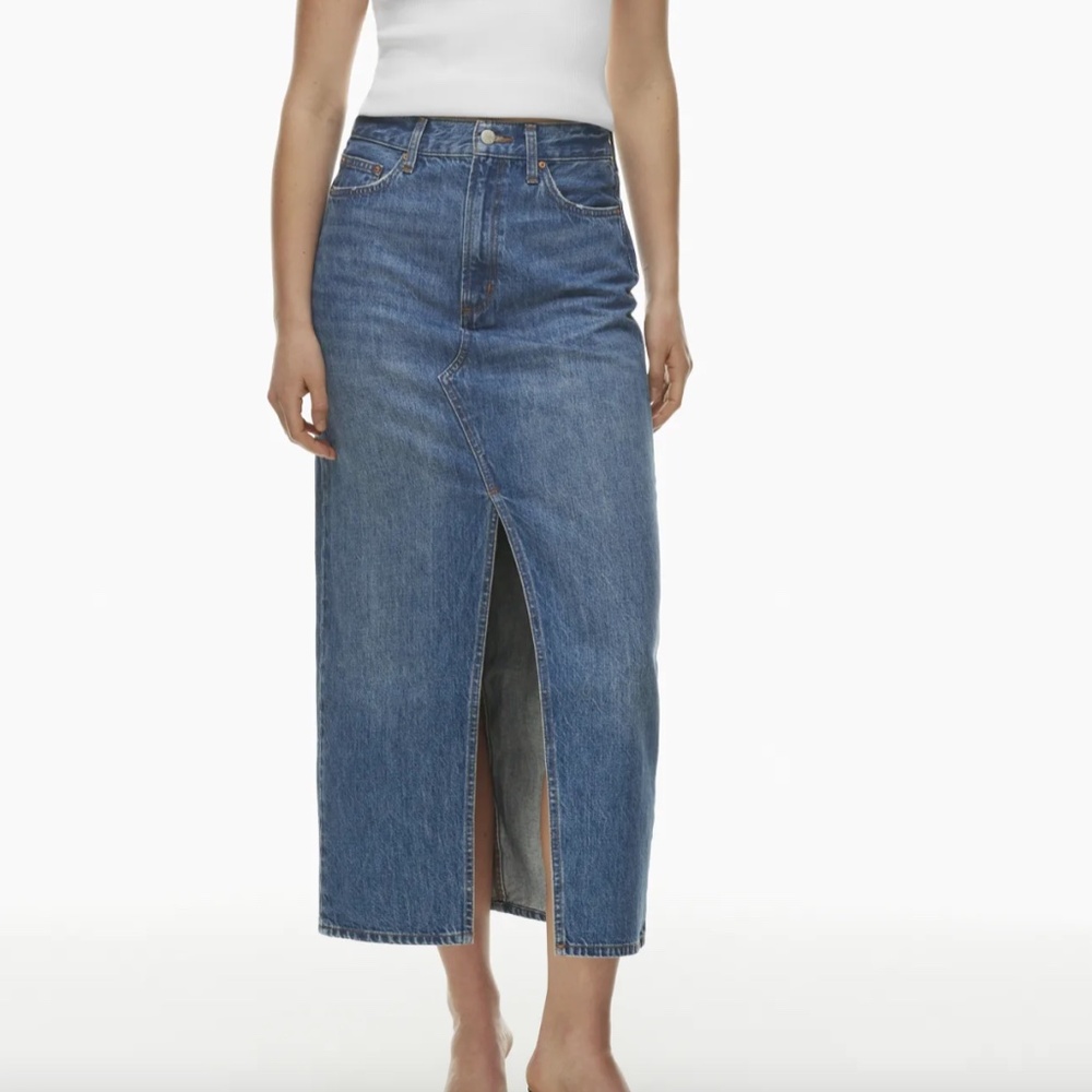 Aritzia Denim Forum 90's Vintage Maxi Denim Skirt, Size 24